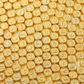 Perline dorate con lettere in acrilico per gioielli fai da te e braccialetti - Perle con lettere dorate 100 pezzi/confezione