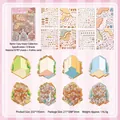 3D DIY cozy home sticker set with 12 sheets of PET and paper miniature scene decals - Cozy Room Collection