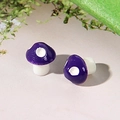 Figuritas de setas de resina en morado y blanco para decoración de micro paisajes DIY - Morado