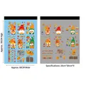 Thanksgiving gnome wall stickers with pumpkins, maple leaves and sunflowers on 9 sheets - 60*90cm / Colorful