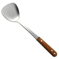 Spatola da cucina in acciaio inossidabile con robusto manico in legno e rivetti fissi - Spatola con manico in legno