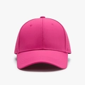 Breathable rose pink quick-dry baseball cap with laser-cut side ventilation holes - Adjustable / Rose Red