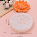 Lotusblume Silikonform für Kerzen und Harz mit 10 cm Durchmesser und Maßangaben - Groß (10cm)