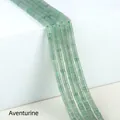 2x4mm Green Aventurine stone spacer beads for jewelry making B-grade quality finish - 2x4mm Spacer Beads (Approx. 150 Beads/Strand) / Green Aventurine B