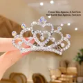 Pettine per capelli a corona con cuore di strass e dettagli in cristallo lucido - 17# Pettine per Capelli con Doppio Cuore e Strass Colorati (Medio)
