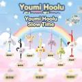 Yumi Huhu Slow Time plush charms with 360-degree rotating eyes in various colors - Snore Slow Time Series (009) / Random One