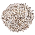 DIY jewelry making irregular white and brown howlite stone beads with pre-drilled holes - Box of 200pcs / White Turquoise