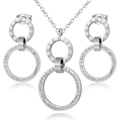 Detailed close-up of silver steel jewelry set with Roman numerals and pavé crystals - Silver Roman Numerals Rhinestone (款式3)