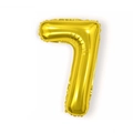Golden number 7 foil balloon for birthday party and wedding anniversary decoration - 16 Inch Number 7-Gold
