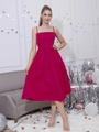 Robe maxi bohème magenta à plusieurs niveaux avec bretelles à nœuds et encolure carrée - Rose
