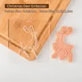 Christmas reindeer acrylic cookie stamp for fondant baking with 5.6x8.5cm pattern size - Reindeer - Stamp