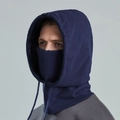 Pasamontañas de invierno azul marino para hombre con forro polar y cordón ajustable - Azul marino