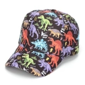 Casquette de baseball enfant avec motif dinosaure numérique coloré pour protection solaire - 52-54cm / Noir Dinosaure Multicolore (#1)