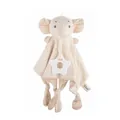 Organic cotton elephant baby comforter with star teether for sensory development - Elephant