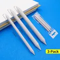 Set of 3 professional paper blending stumps in sizes 11.5cm 12.3cm and 12.5cm for sketching - 3pcs Blending Stumps Set (No Logo)