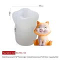 Molde de silicona con forma de gato para cubitos de hielo de té y café con medidas - Gato MC-43