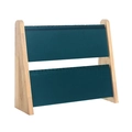 Dark green velvet two-tier necklace display stand with premium wooden structure - Green Velvet