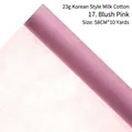 Blush pink Korean milk cotton flower wrapping paper in 58cm x 10 yard rolls for bouquets - 23g Korean Milk Cotton (58cm*10 Yards) / Carmine Pink