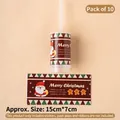 Christmas sticker set with Santa and Gingerbread Man motifs for holiday cake decoration - Push Pop Stickers Backpack Santa Claus 10 Sheets