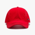 Men's mesh baseball cap in bright red quick-dry fabric for outdoor sports - Red