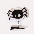 Barrette d'Halloween avec araignée noir et blanc sur ressort pour coiffure de fête - Style J (Araignée Cartoon)