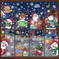 8er-Set Weihnachts-Fensterbilder mit Motiven von Weihnachtsmann, Rentier und Schneemann - 8er-Set (278/280-287)