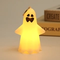 Luce LED a forma di fantasma per Halloween con luce calda e gancio in metallo - Stile E-Divertente
