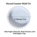 7-inch ronde siliconen mal voor harsstandaard, hoogte 50mm en wanddikte 2mm - Ronde Basisvorm 7 Inch