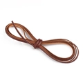 Brown leather cord for DIY jewelry and crafts, durable round faux leather string - Square 4x1.5mm Coffee 2m