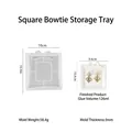 Square ribbon bow tray silicone mold for resin craft and storage dish making - Square Bowknot Storage Tray Mold