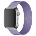 Purple Milanese loop metal mesh strap for Apple Watch with magnetic clasp closure - 5. English Clothing / 38/40/41/42mm