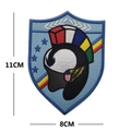 Top Gun Maverick stijl geborduurde schildpatch met helmontwerp, maat 11x8cm - Starr Stijl