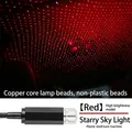 High brightness red car star light projector with flexible neck for vehicle interior - [Red] Plastic Shell - Bare Machine