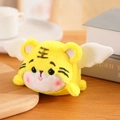 Cute yellow plush tiger doll with white wings and black stripes for children - Tiger 12cm