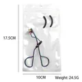 Rainbow stainless steel eyelash curler set with two silicone pads and zip bag - A5 Rainbow Titanium + 2 Replacement Pads Header Bagged