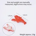 Miniatur Hummer Figur aus PVC für Mikrolandschaften, Größe 3,8 cm x 1,8 cm - Hummer - Flacher Boden