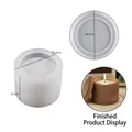 Silicone mold for storage jars with leaf embossed pattern and size 10.3cm x 8.1cm - Leaf Storage Box