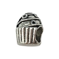 Vintage silver cupcake charm bead with antique finish for DIY jewelry bracelets - Dessert Cupcake 9x11mm