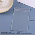 Transparent PVC ziplock jewelry bag sized 8x12cm for waterproof earring and watch storage - 8*12cm/Double Layer 26 Silk