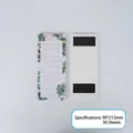 Magnetic floral notepad with green rubber fig design and 50 sheets for daily planning - Rubber Plant