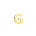 Polished 14K gold plated titanium steel letter G alphabet pendant jewelry accessory - Letter G
