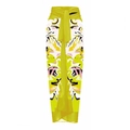 Bright yellow high-waisted floral print beach wrap skirt with vibrant geometric patterns - One Size / Single Yellow Print Sarong
