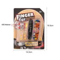 Mini alloy finger skateboard set with ABS components and die-cast tools in blister packaging - 6805 Set