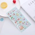 3D bubble cartoon rabbit and hamster stickers in transparent packaging for kids - Rabbit Series