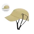 Khaki outdoor sun hat for women with adjustable chin strap and hidden drawstring feature - Hidden Windproof Drawstring Style / Khaki