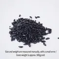 500g Packung realistisches schwarzes Reis-Modell aus PVC für DIY-Spielsets und Dekoration - 500.00g / Schwarz