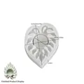 Heart-shaped monstera leaf resin mold for DIY candle holders with dimensions 12.9x10cm - No. 2 Leaf Candle Holder (Monstera Leaf)