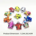 Set of colorful mini pull-back cartoon toy planes with cute eyes for kids party favors - Soft Shell Pull-back Mini Plane