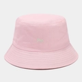 Dettaglio del ricamo a forma di volpe su un cappello alla pescatora in cotone rosa - M (56-58cm) / Rosa