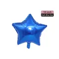 10-inch dark blue star-shaped aluminum foil balloon with metallic finish for parties - 10-inch Star Dark Blue